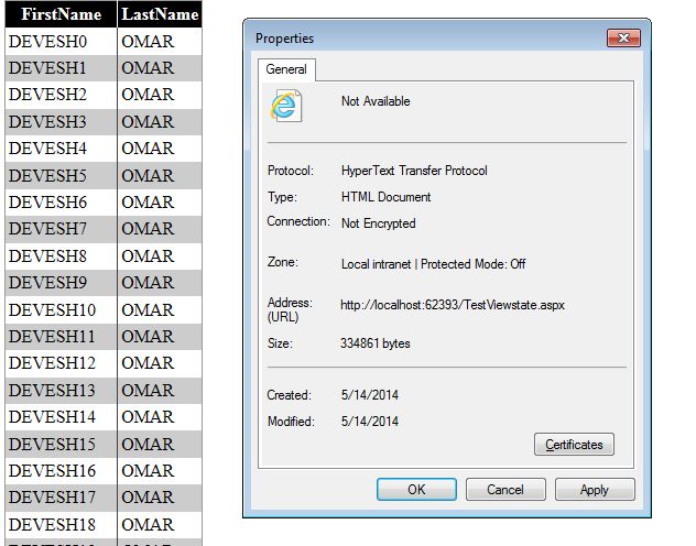 ViewState Properties